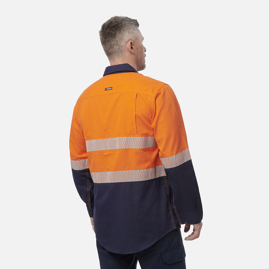 ShieldTec LENZING™ FR Hi Vis 2Tone Open Front Taped Shirt PPE1