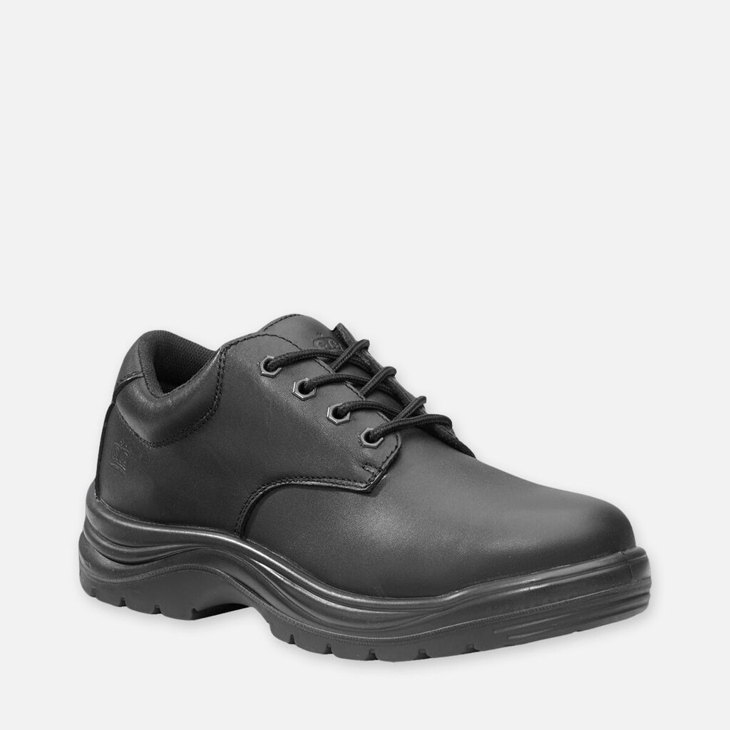Wentworth Slip Resistant Lace Up Safety Work Shoes - Black | KingGee ...