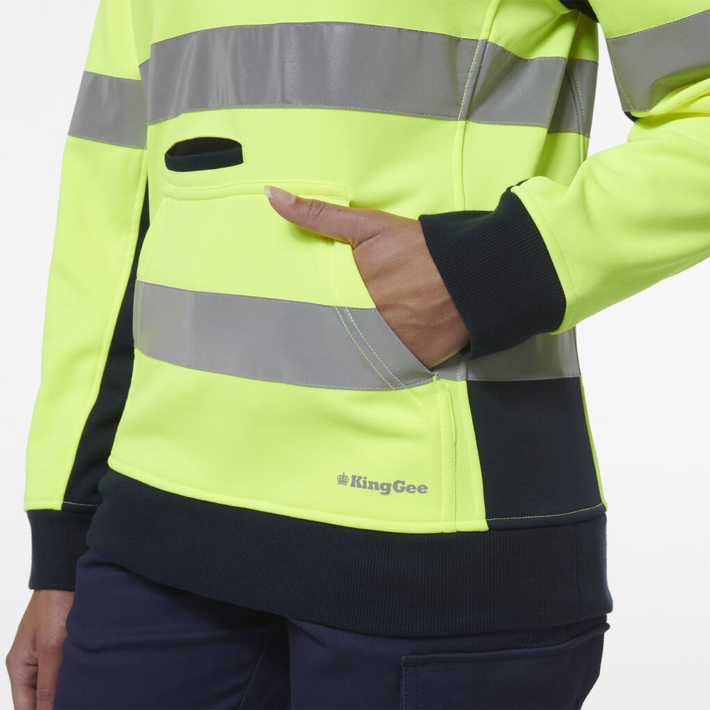 Women's Reflective Spliced 1/4 Zip Fleece