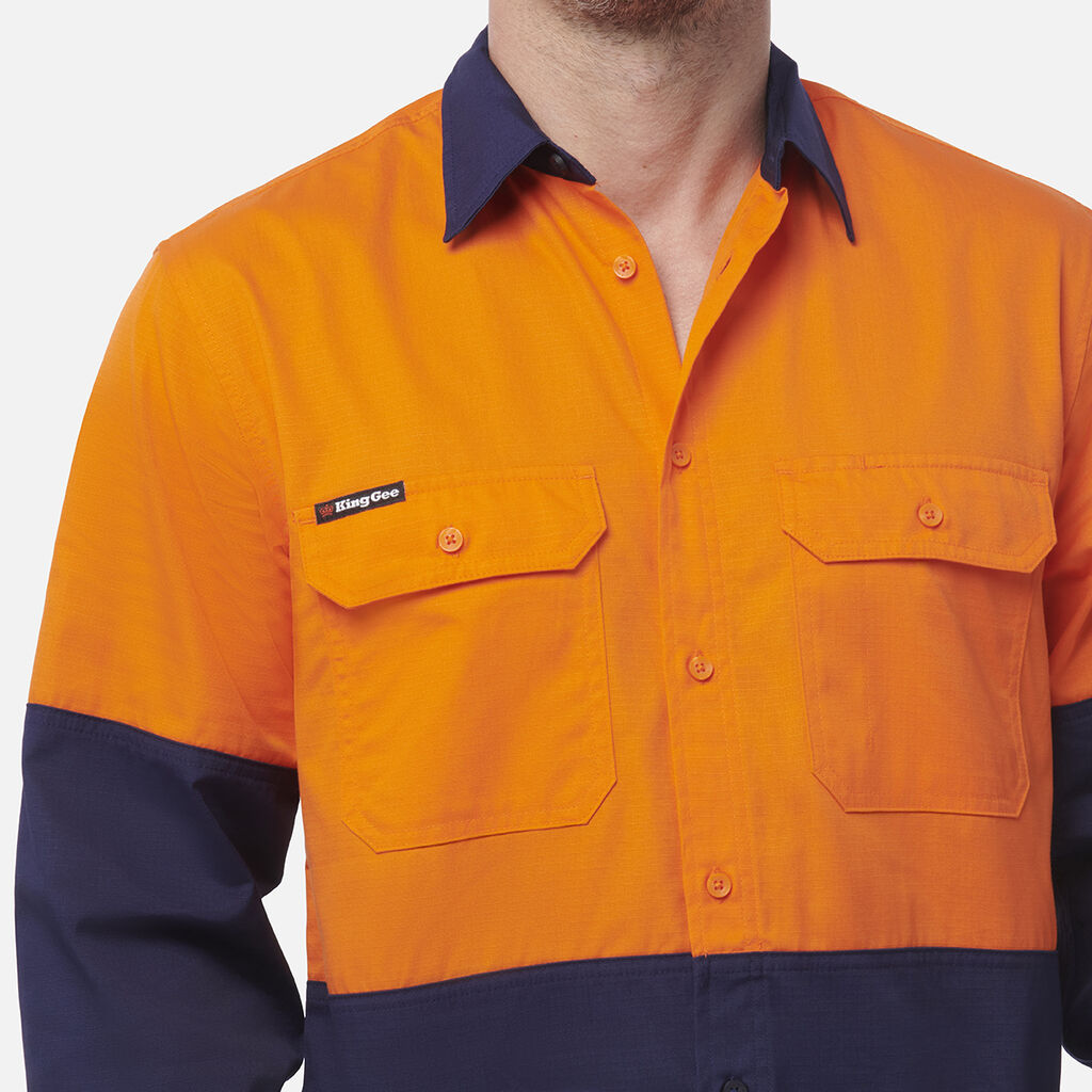 Workcool Vented Spliced Shirt Long Sleeve