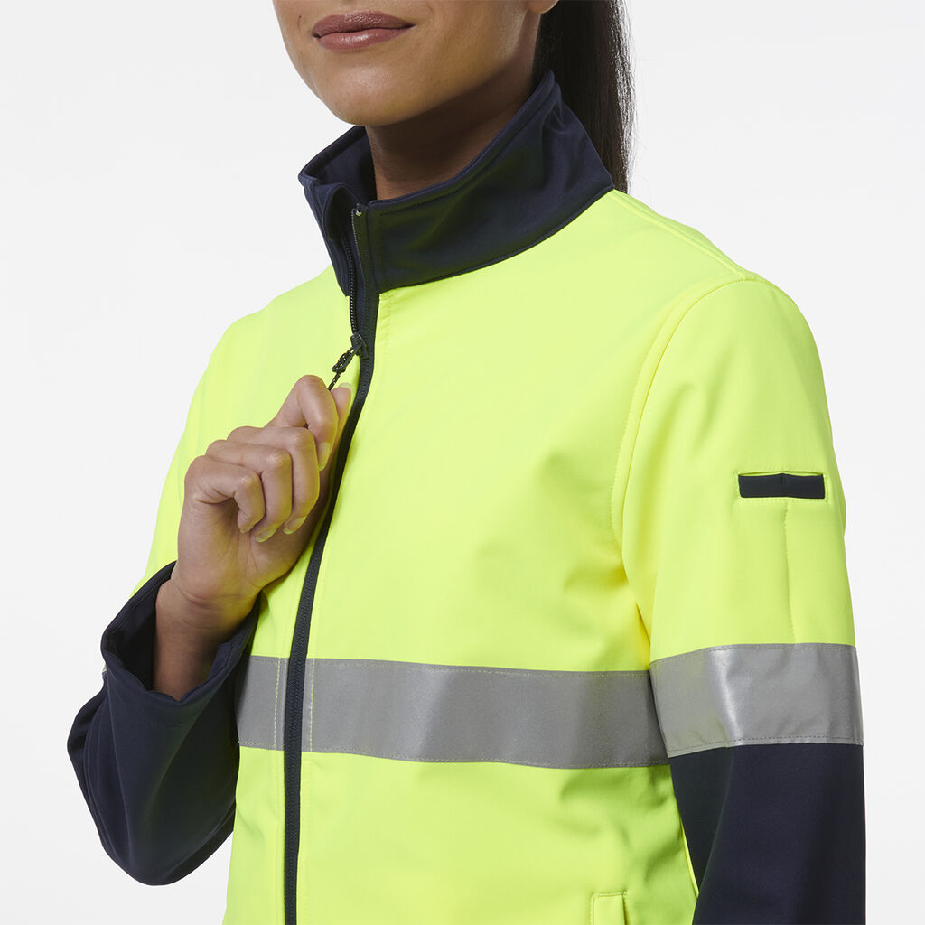 Women's Reflective Spliced Soft Shell Jacket