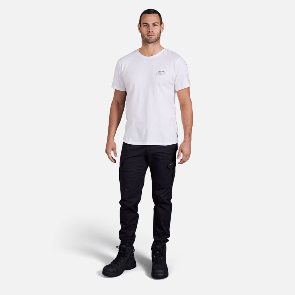 Tradies Comfort Waist Cuffed Pants