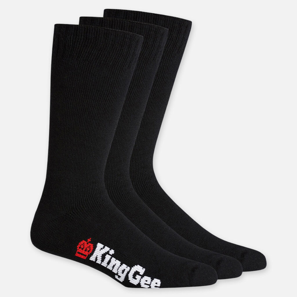 Men's Bamboo Crew Work Socks - 3 Pack