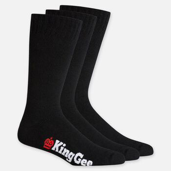 Men's Bamboo Crew Work Socks - 3 Pack