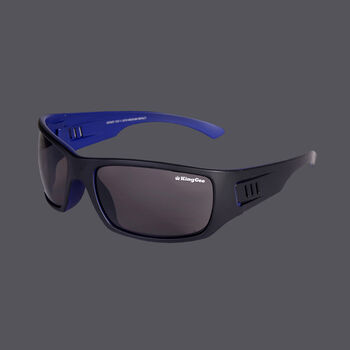 Carve Smoke Safety Glasses - Black Blue
