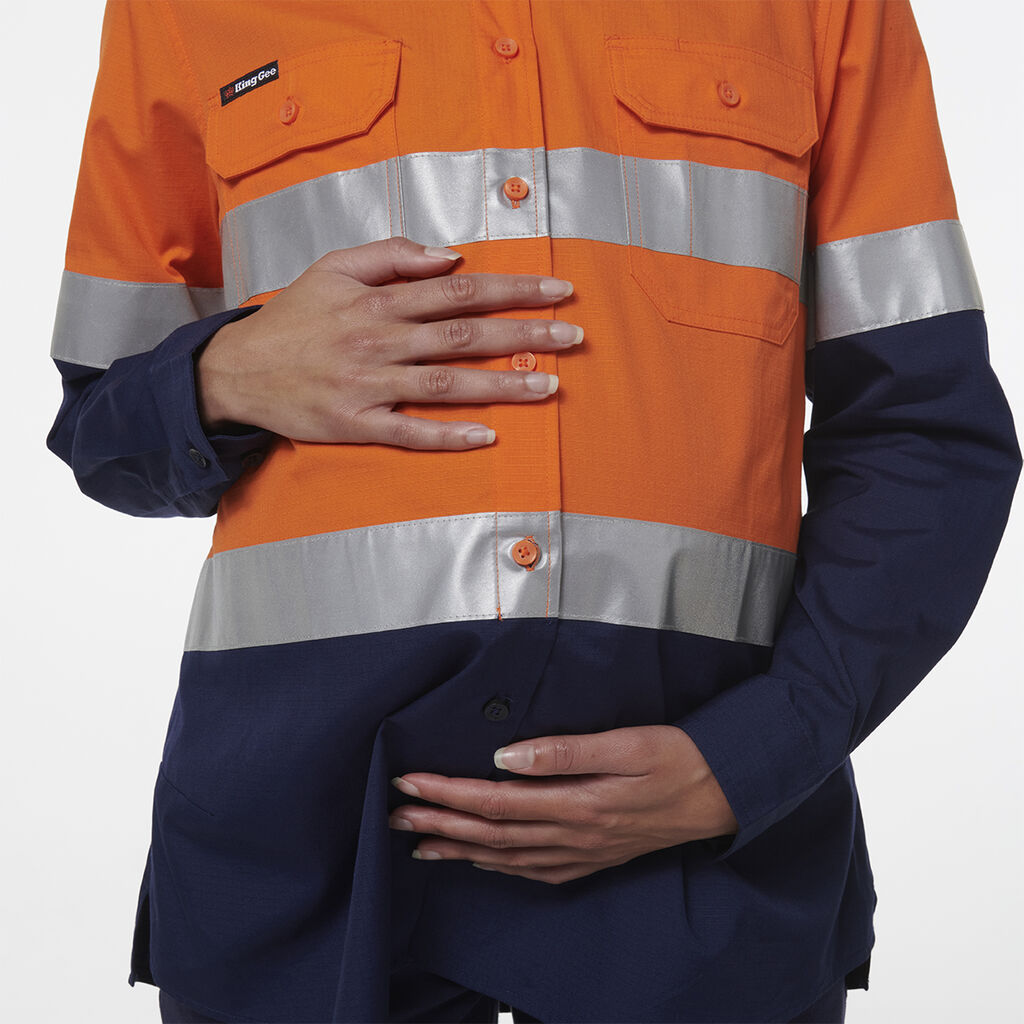 Womens Workcool Maternity Reflective Shirt