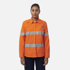 Women&rsquo;s Shieldtec LENZING&trade; FR Hi-Vis Open Front Taped Shirt PPE2