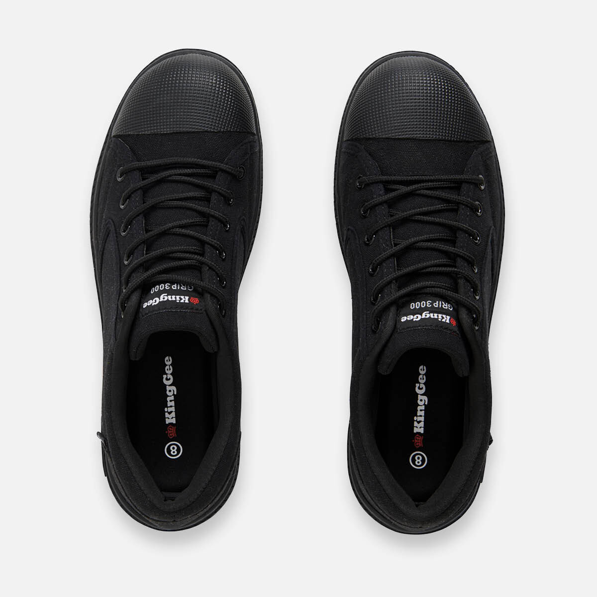 Grip 3000 Slip Resistant Canvas Safety Shoes Black
