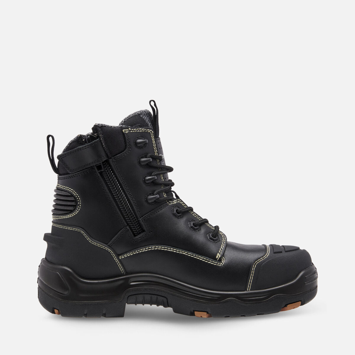 Work boots black leather online