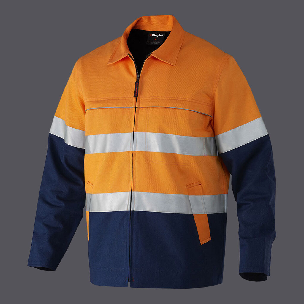 Reflective Spliced Drill Jacket image number null