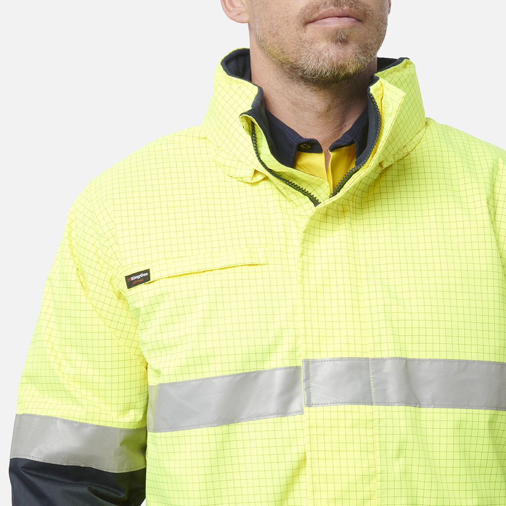 Hi-Vis Anti Static Waterproof Reflective Work Jacket
