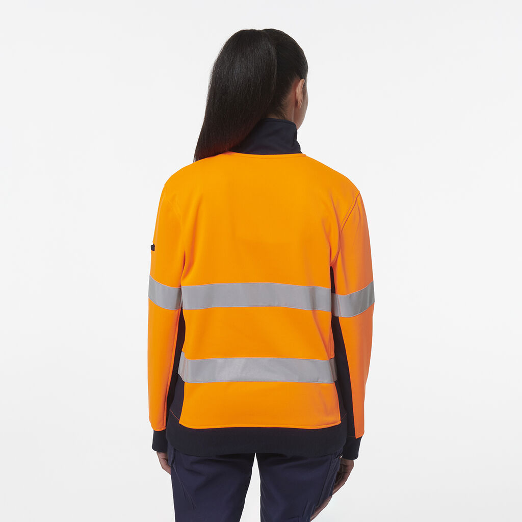 Women's Reflective Spliced 1/4 Zip Fleece