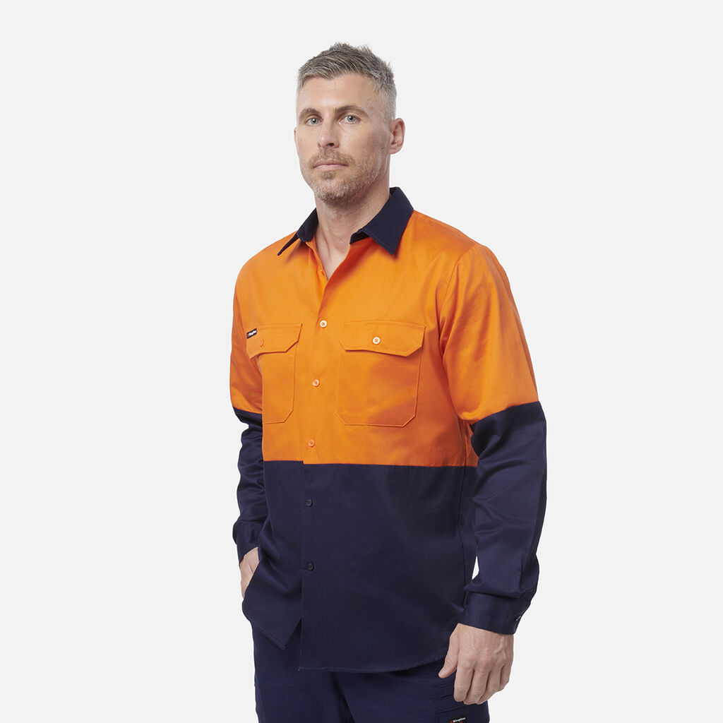 Originals Hi-Vis Long Sleeve Drill Work Shirt