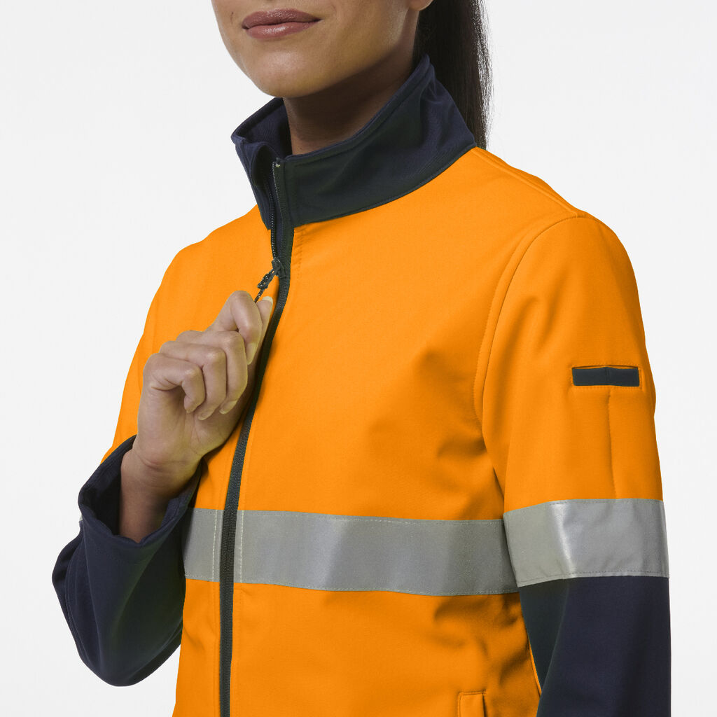 Women's Reflective Spliced Soft Shell Jacket