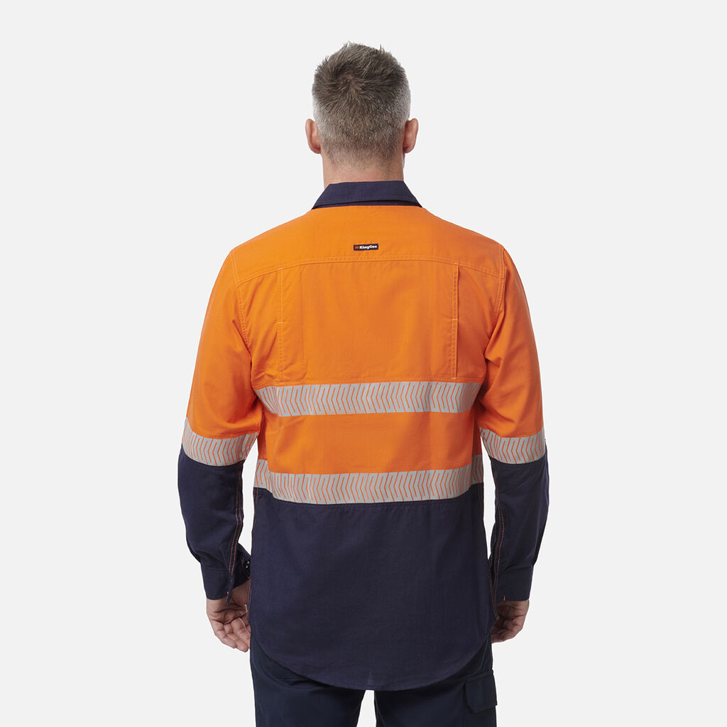 ShieldTec Lenzing FR Hi Vis 2Tone Open Front Taped Shirt