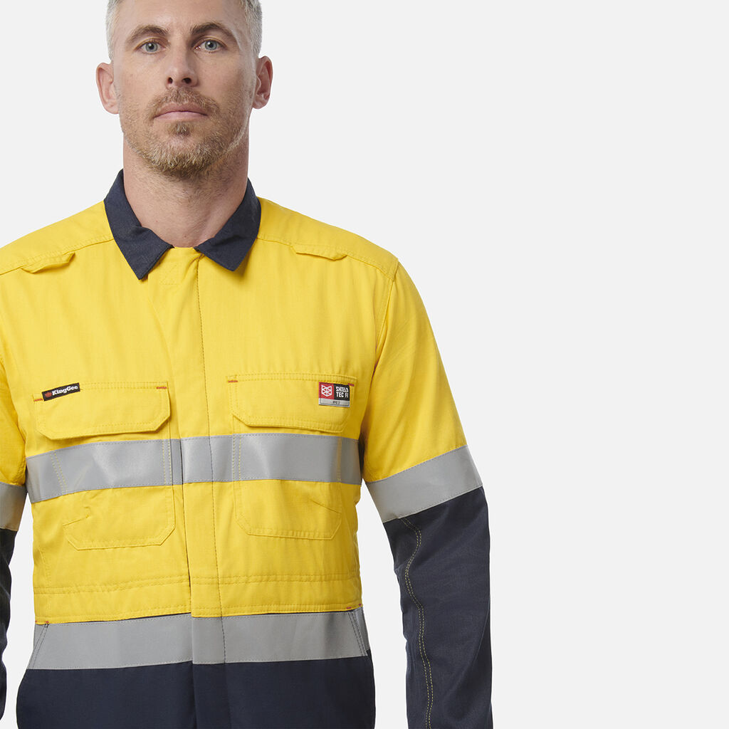 ShieldTec FR Hi Vis Two Tone Coverall With FR Tape PPE2