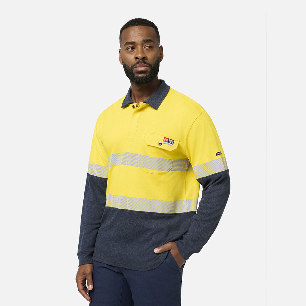 Shieldtec FR Hi-Vis Spliced Polo with FR Tape