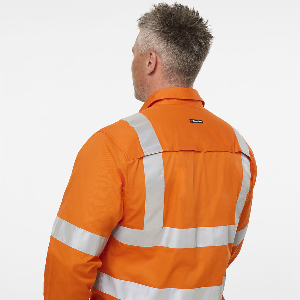 Originals VIC Rail Hi Vis Vented Taped Long Sleeve Shirt 