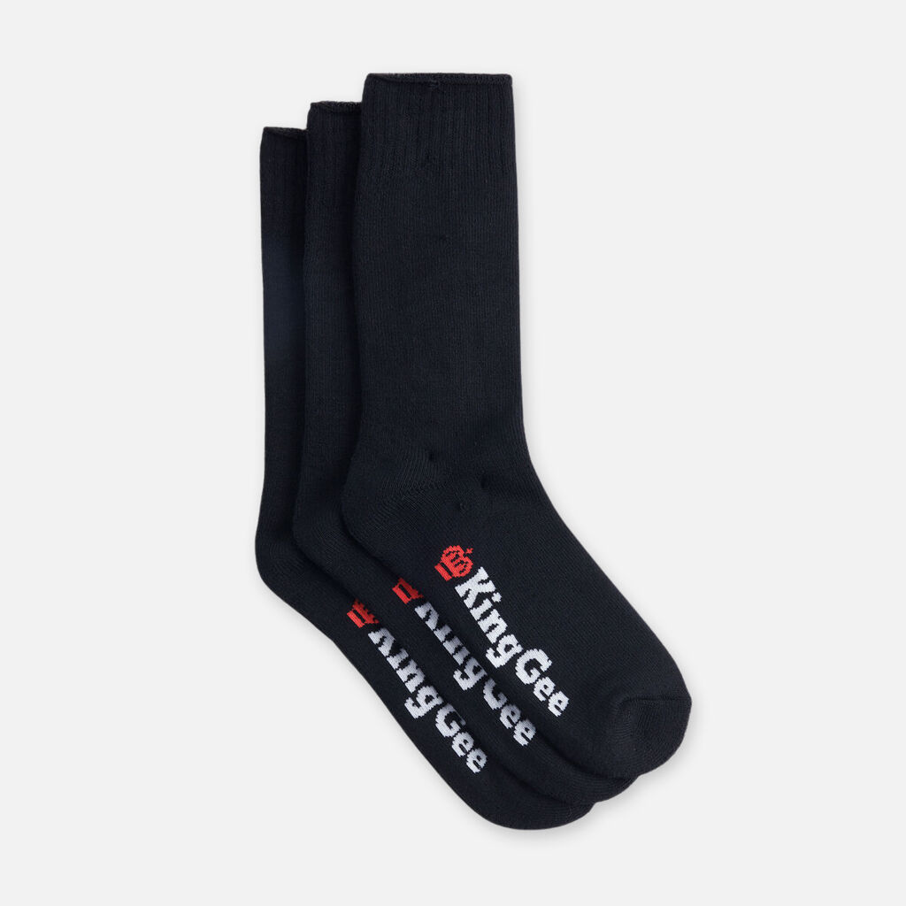 Men's Bamboo 3Pack Work Socks, KingGee Australia