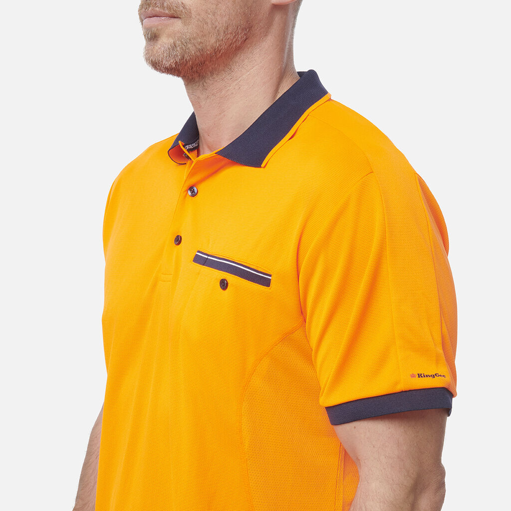 Workcool Hyperfreeze Hi-Vis Lightweight Short Sleeve Polo