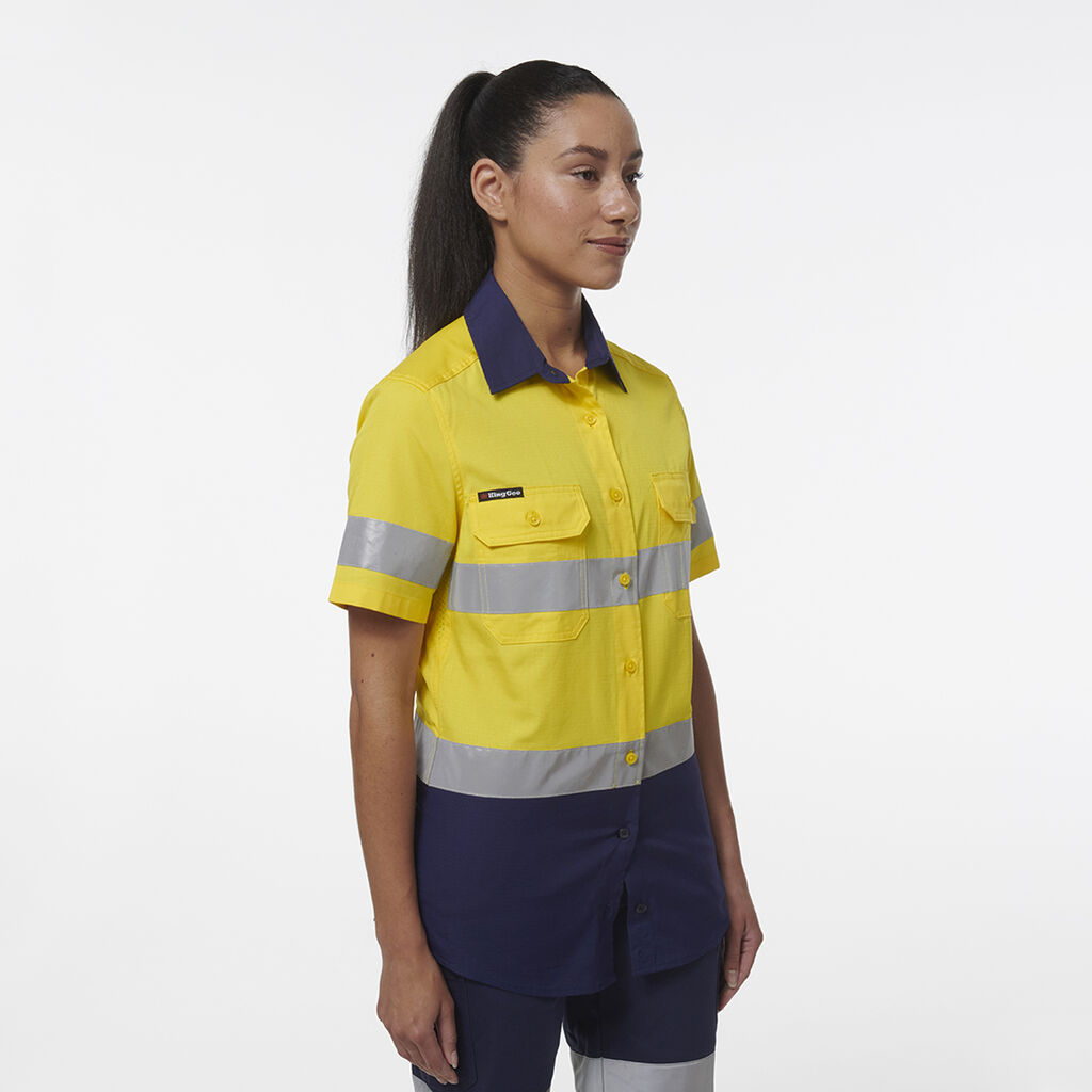 Womens Workcool Vented Reflective Short Sleeve Shirt