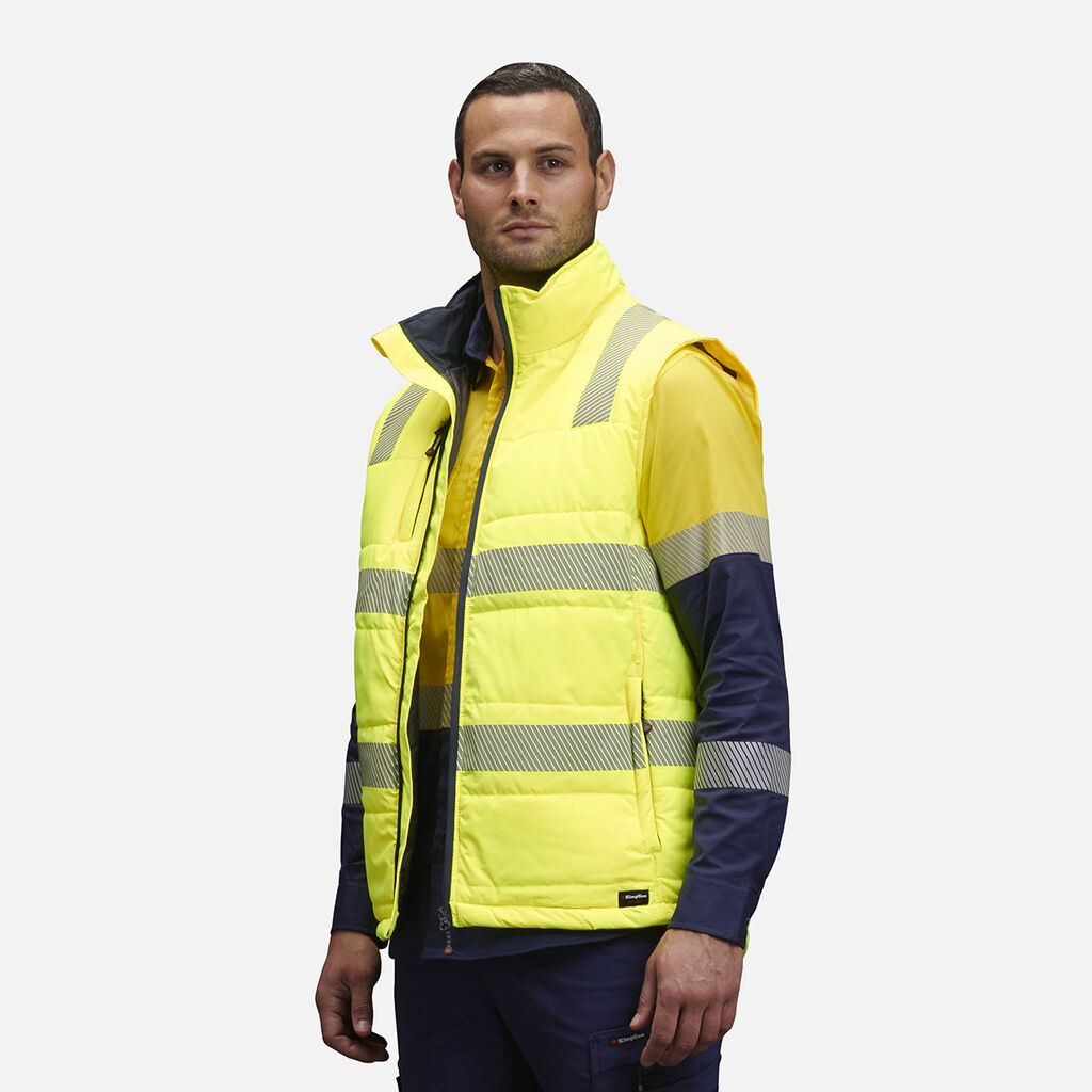 Hi-Vis Reflective  Ripstop Puffer Work Vest