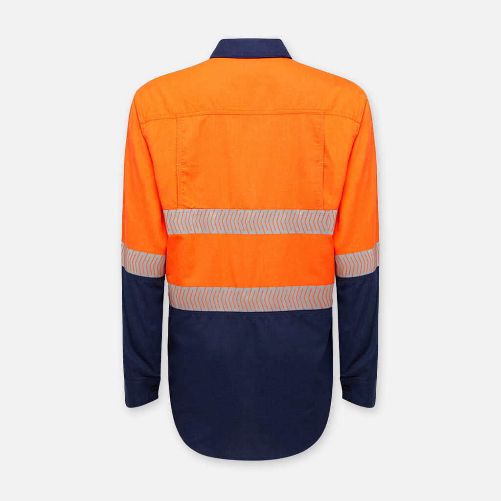 ShieldTec Lenzing FR Hi Vis 2Tone Open Front Taped Shirt