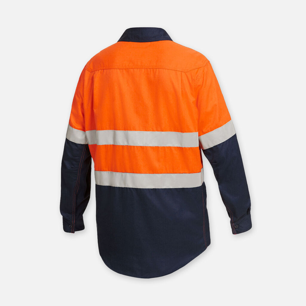 ShieldTec Fr Hi Vis 2 Tone Open Front Taped Shirt