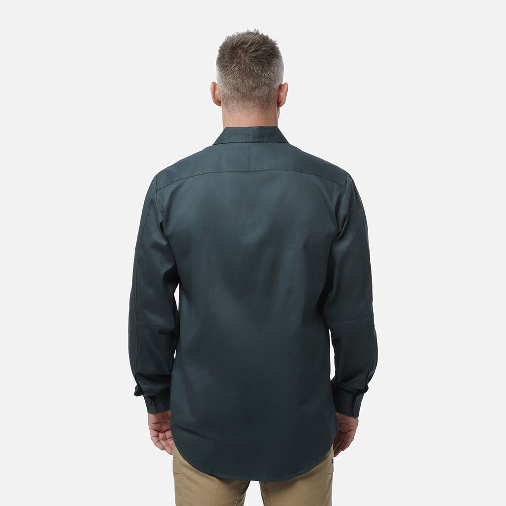Originals Long Sleeve Open Front Cotton Drill Work Shirt
