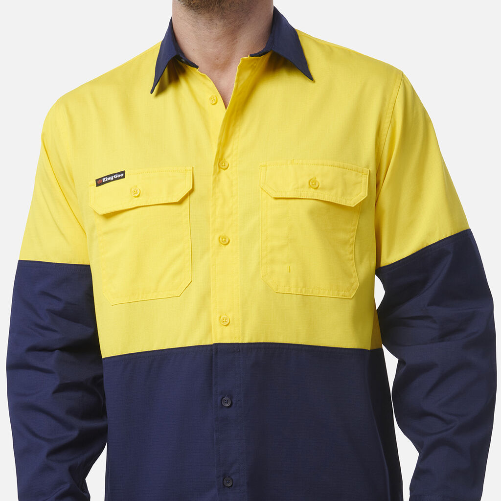 Workcool Vented Spliced Shirt Long Sleeve