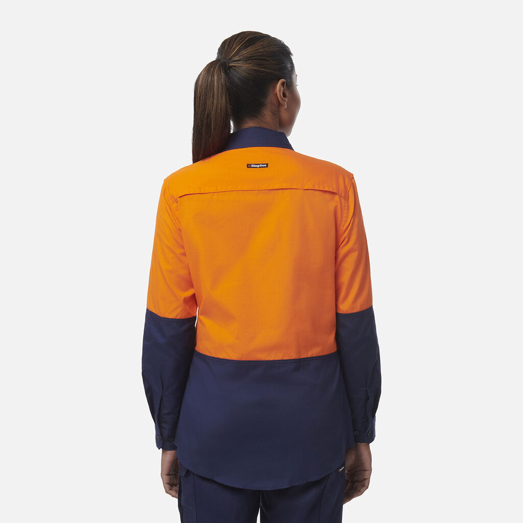 Women's Workcool Vented Spliced Shirt Long Sleeve