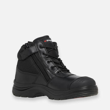 Tradie Side Zip Boot - Black