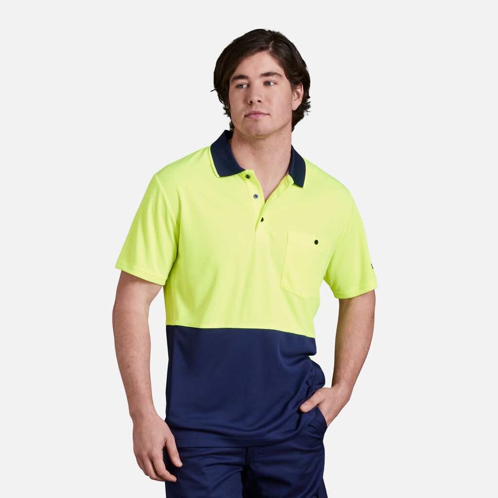 Workcool Hyperfreeze Hi-Vis Two Tone Short Sleeve Polo Shirt