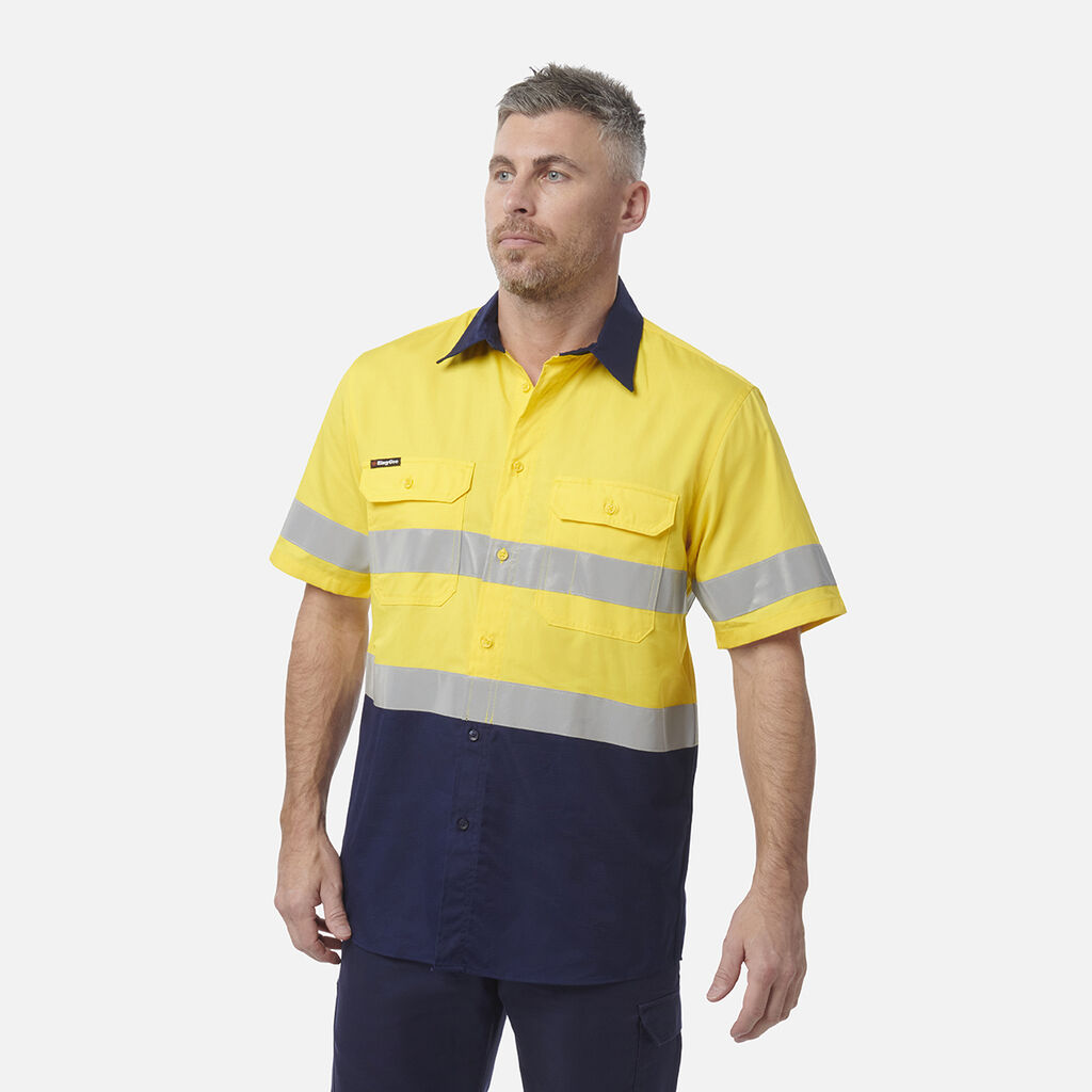Workcool Vented Spliced Shirt Taped Short Sleeve