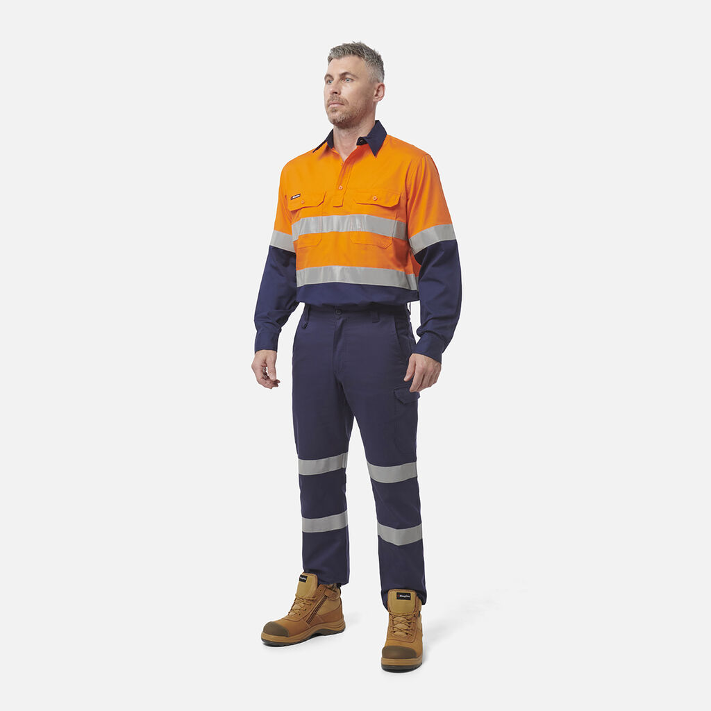 Workcool Vented Closed Front Spliced Shirt Taped Long Sleeve
