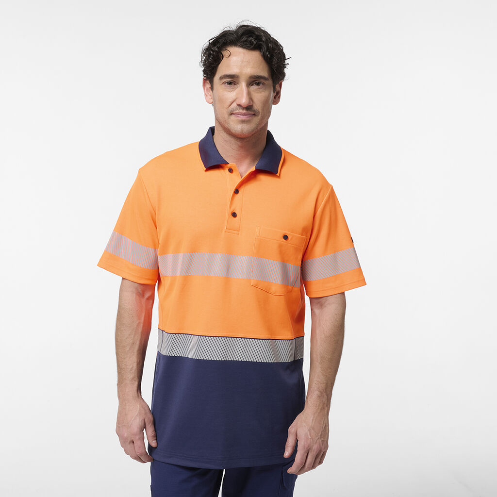 Originals Hi-Vis Spliced Taped Cotton Back Polo