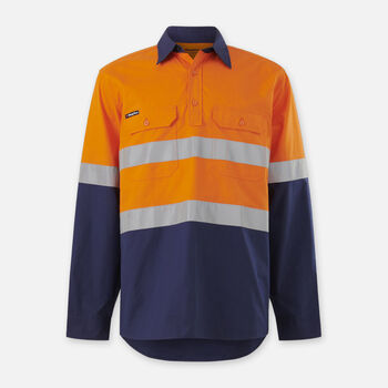Workcool Vented Closed Front Spliced Shirt Taped Long Sleeve