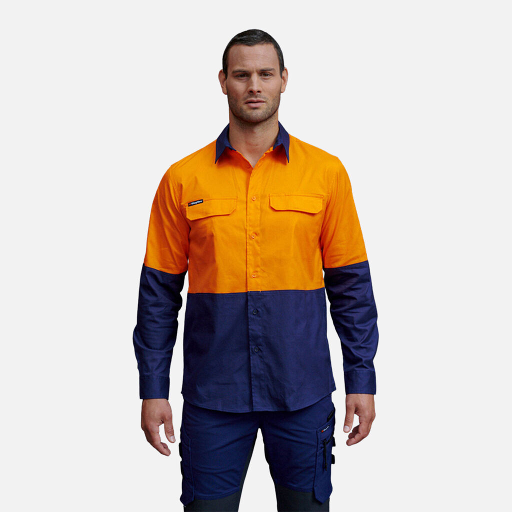 Workcool Pro Hi-Vis Stretch Long Sleeve Work Shirt