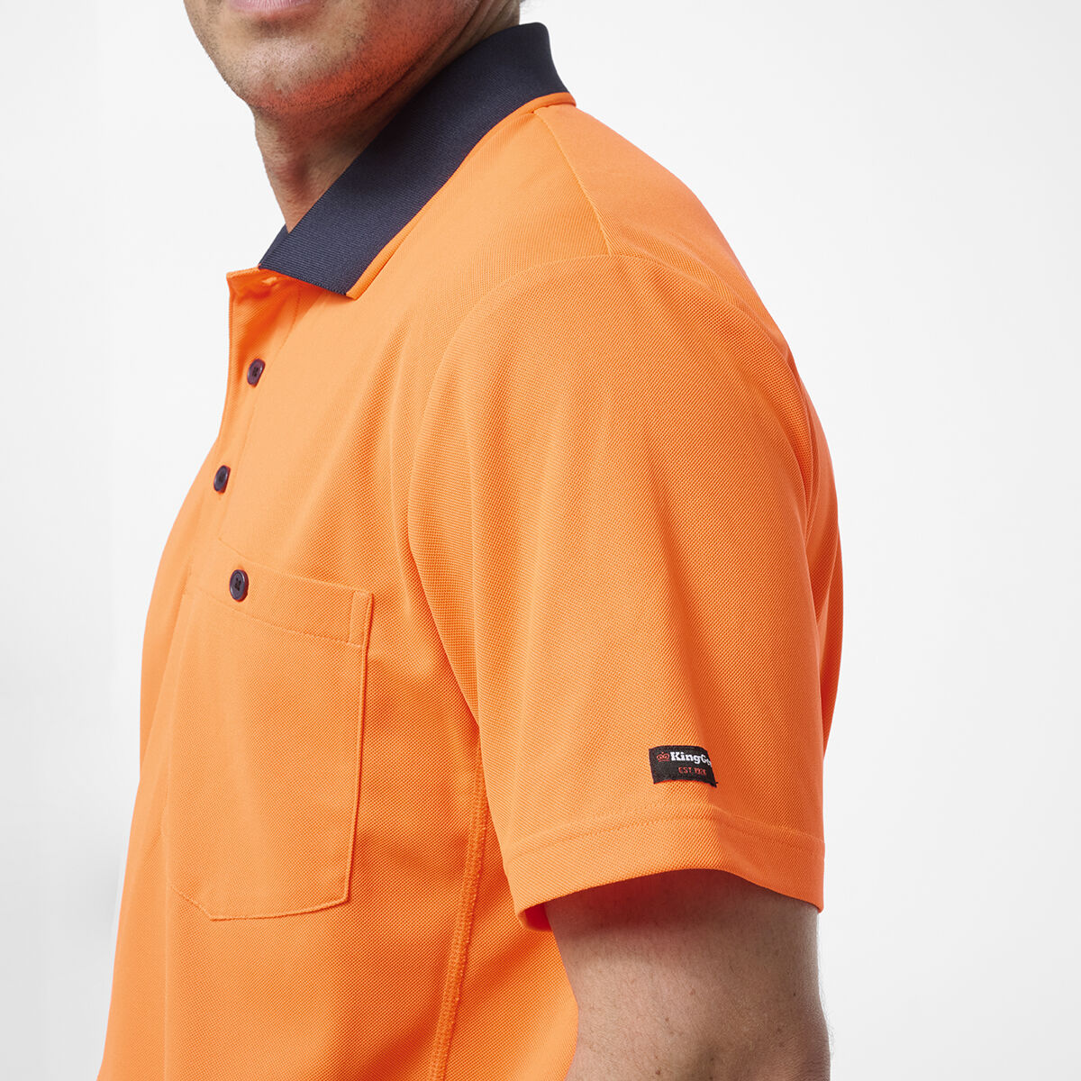 Originals Hi-Vis Spliced Polo | KingGee Australia