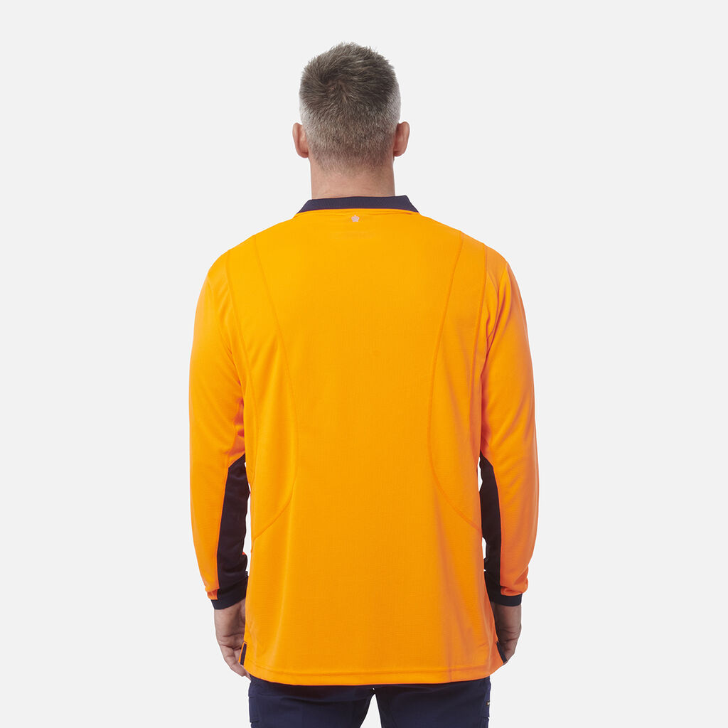 Workcool Hyperfreeze Hi-Vis Lightweight Long Sleeve Polo 