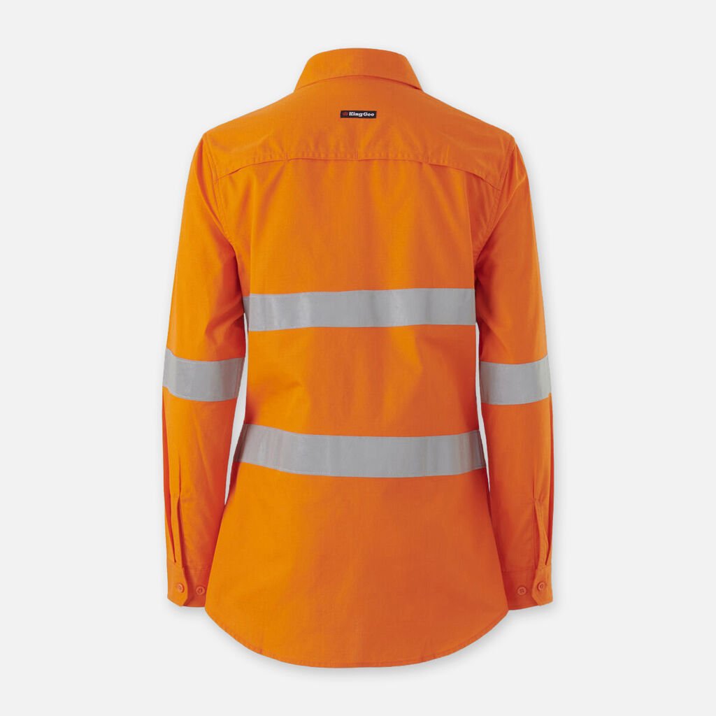 Womens Workcool Vented Closed Front Shirt Taped Long Sleeve