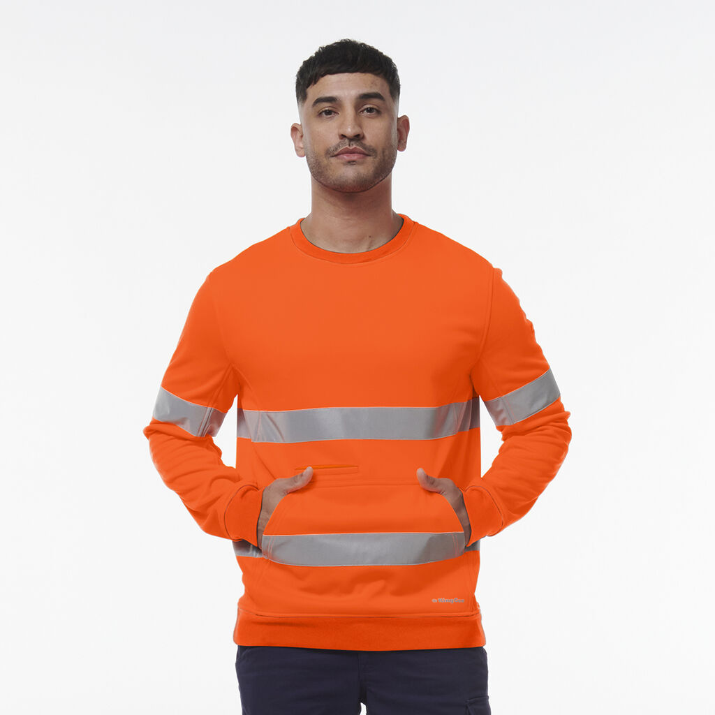 Reflective Crew Neck  Fleece