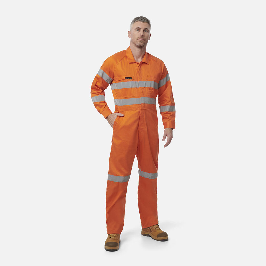 Originals Hi-Vis Lightweight Reflective Drill Work Overalls 