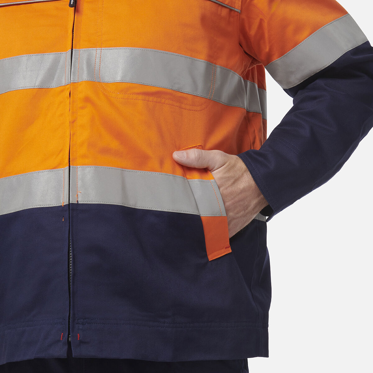 Originals Hi-Vis Reflective Cotton Drill Work Jacket | KingGee