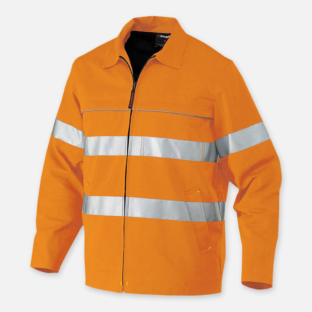 Hi-Vis Reflective Nano-tex Cotton Drill Work Jacket