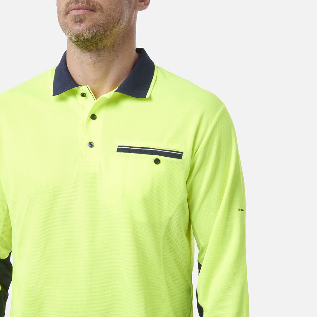 Workcool Hyperfreeze Hi-Vis Lightweight Long Sleeve Polo 