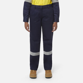 Women's Reflective Cotton Drill Work Pants