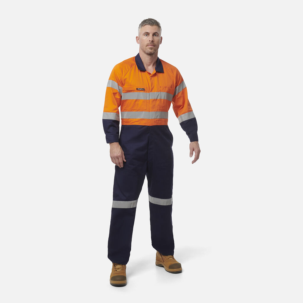 Originals Hi-Vis Reflective Two Tone Drill Work Overalls 