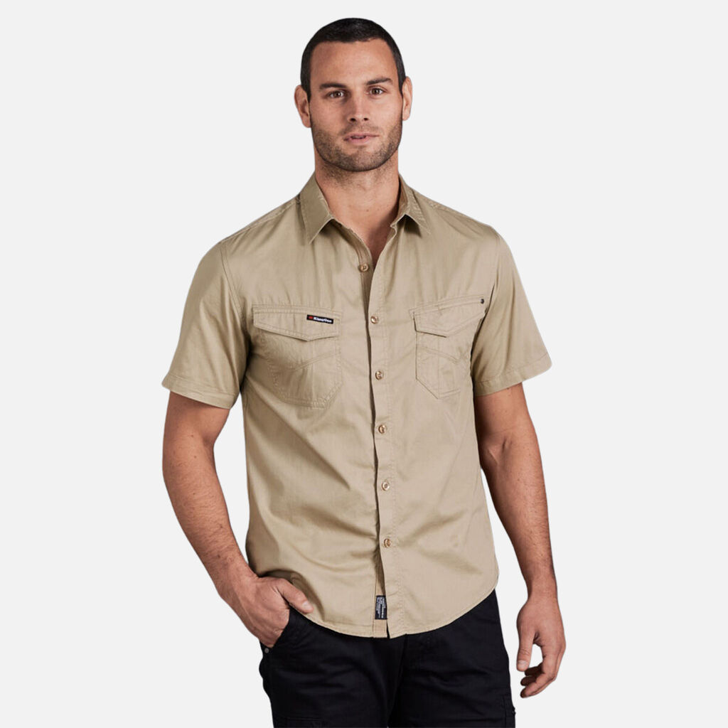 Tradies Lightweight Cotton Drill Short Sleeve Work Shirt