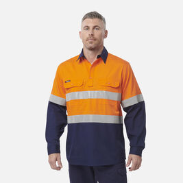 Workcool Vented Closed Front Spliced Shirt Taped Long Sleeve